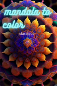 Cover image for mandala to color