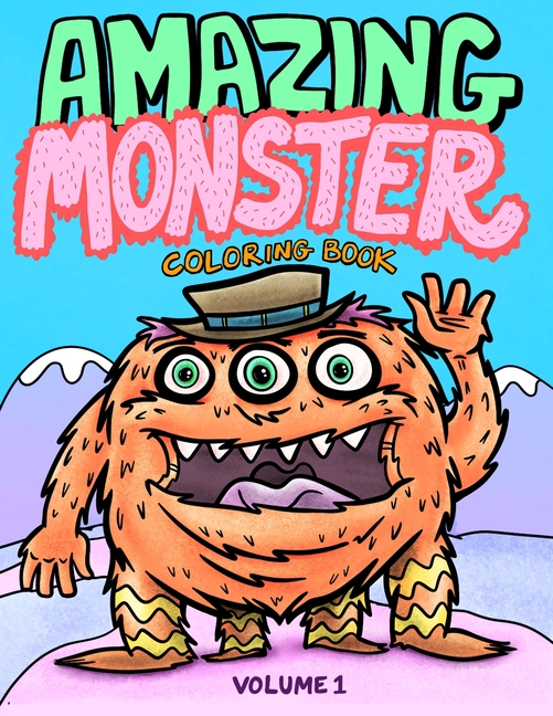 Cover image for Amazing Monster Coloring Book: Volume 1