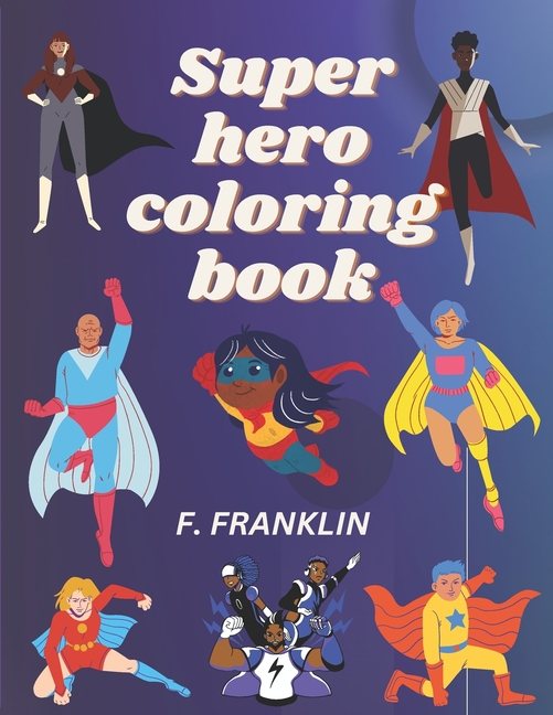 Cover image for Super hero coloring book