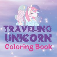 Cover image for Traveling Unicorn: Coloring Book