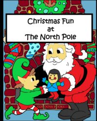 Christmas Fun at The North Pole: Coloring book for kids