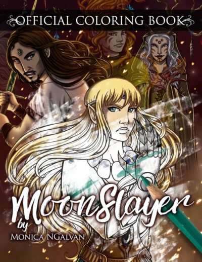 Cover image for MoonSlayer: Official Coloring Book