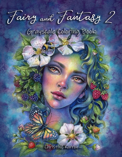 Cover image for Fairy and Fantasy 2 Grayscale Coloring Book