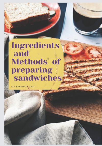 Cover image for Ingredients and Methods of preparing sandwiches: Sandwich maker Hamilton beach 2021