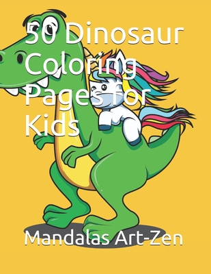 Cover image for 50 Dinosaur Coloring Pages for Kids