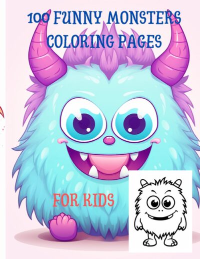 Cover image for 100 Funny monsters Coloring pages