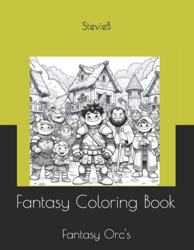 Cover image for Fantasy Coloring Book: Fantasy Orc's