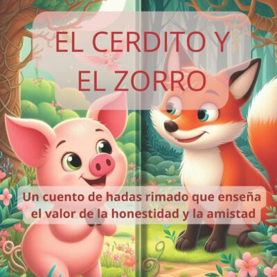 Cover image for El cerdito y el zorro: Un cuento de hadas rimado que enseña el valor de la honestidad y la amistad.