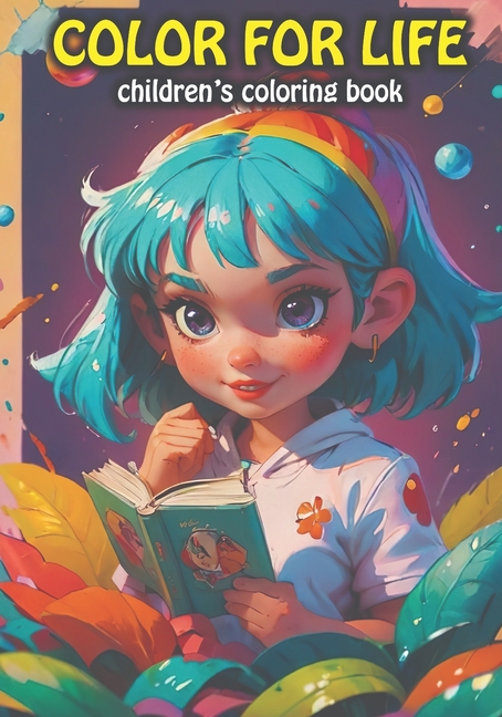 Cover image for Color for life: Book with fun drawings for children to color