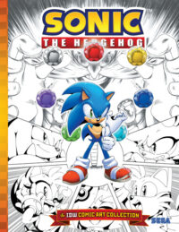 Cover image for Sonic the Hedgehog: The IDW Comic Art Collection